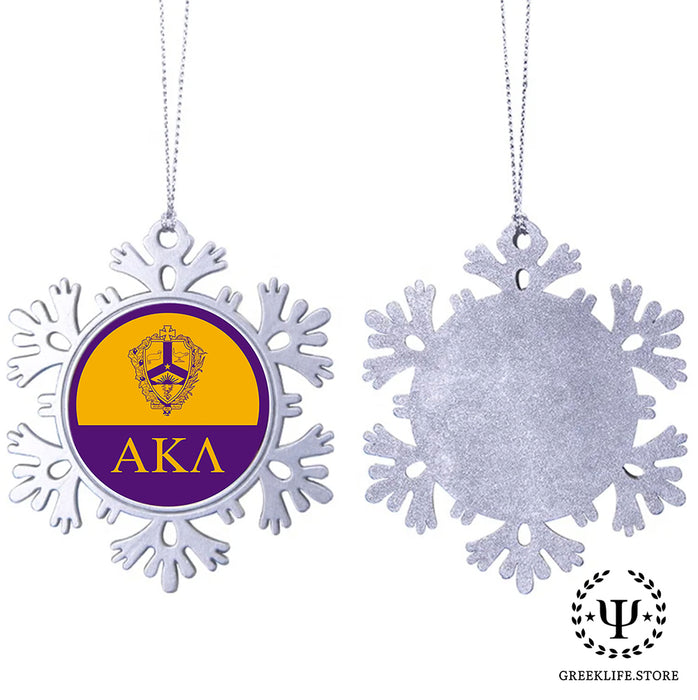 Alpha Kappa Lambda Christmas Ornament - Snowflake Metal