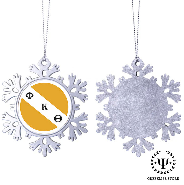 Phi Kappa Theta Christmas Ornament - Snowflake Metal