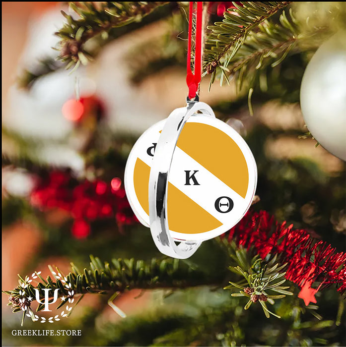 Phi Kappa Theta Christmas Reversible Flat Round Ornament