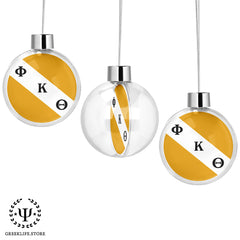 Phi Kappa Theta Christmas Ornament Flat Round