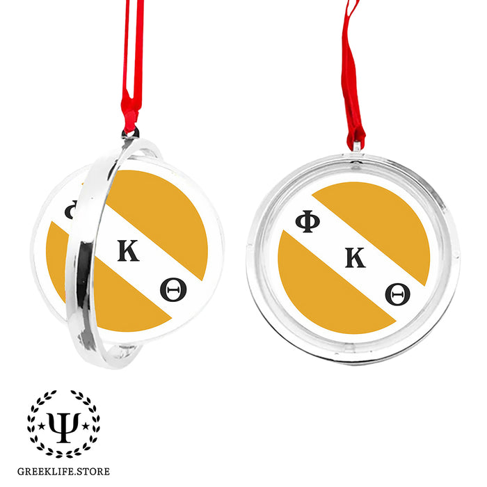 Phi Kappa Theta Christmas Reversible Flat Round Ornament