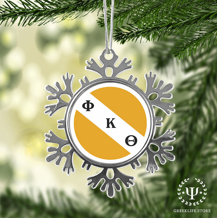 Phi Kappa Theta Christmas Ornament - Snowflake Metal