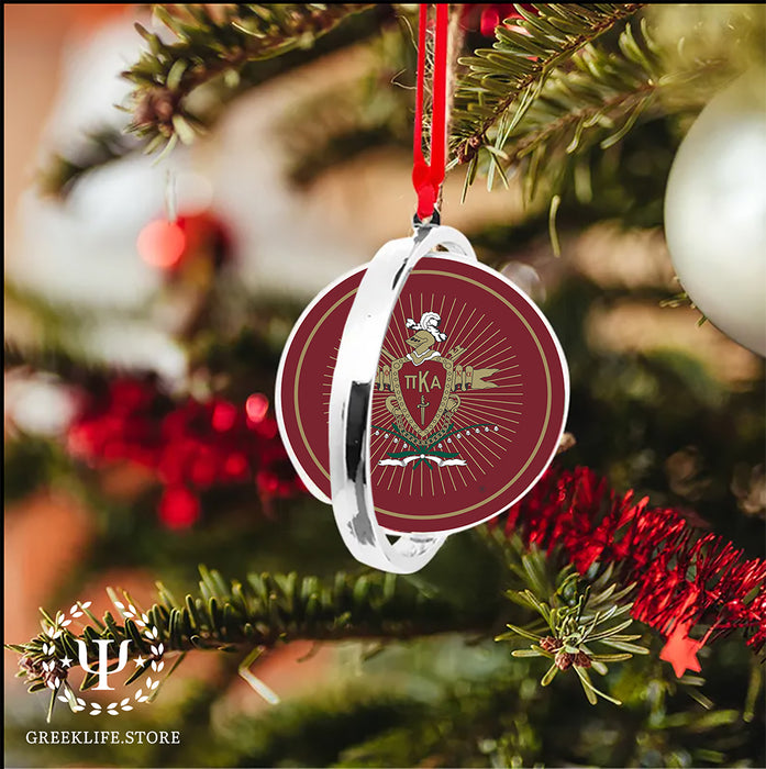 Pi Kappa Alpha Christmas Reversible Flat Round Ornament
