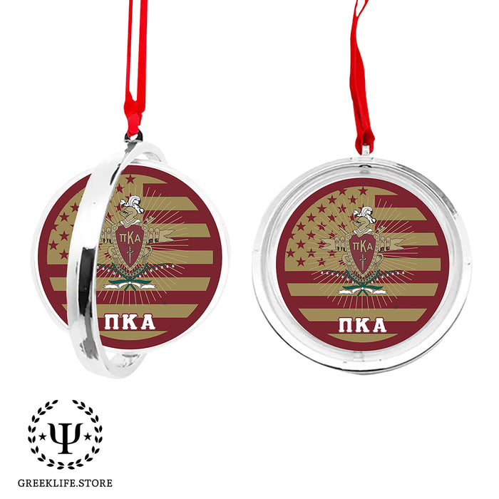 Pi Kappa Alpha Christmas Reversible Flat Round Ornament