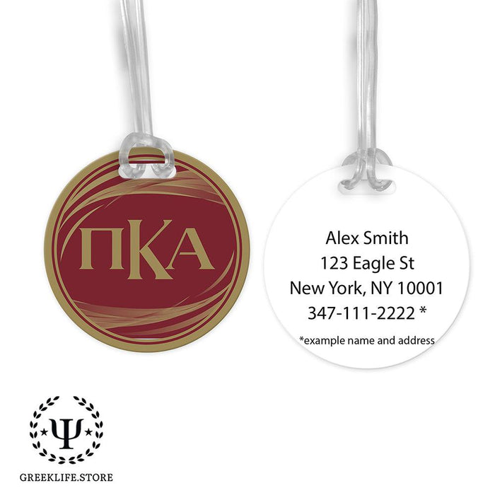 Pi Kappa Alpha Luggage Bag Tag (round)