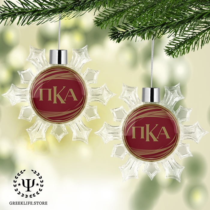 Pi Kappa Alpha Christmas Ornament - Snowflake