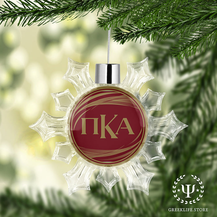 Pi Kappa Alpha Christmas Ornament - Snowflake