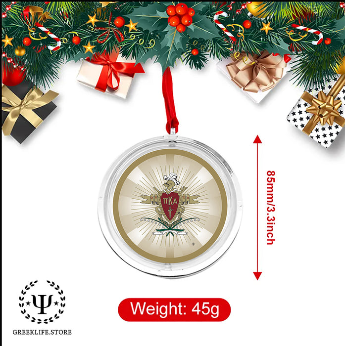 Pi Kappa Alpha Christmas Reversible Flat Round Ornament