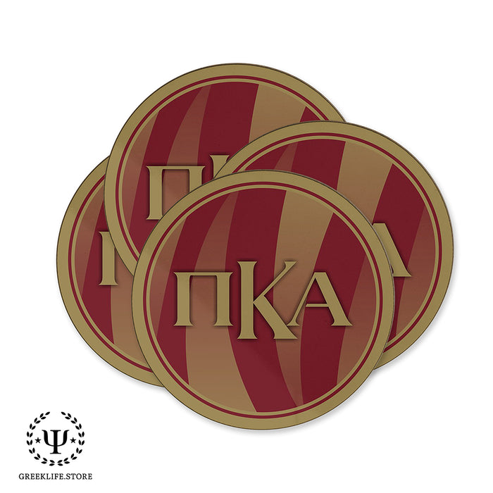 Pi Kappa Alpha Beverage coaster round (Set of 4)