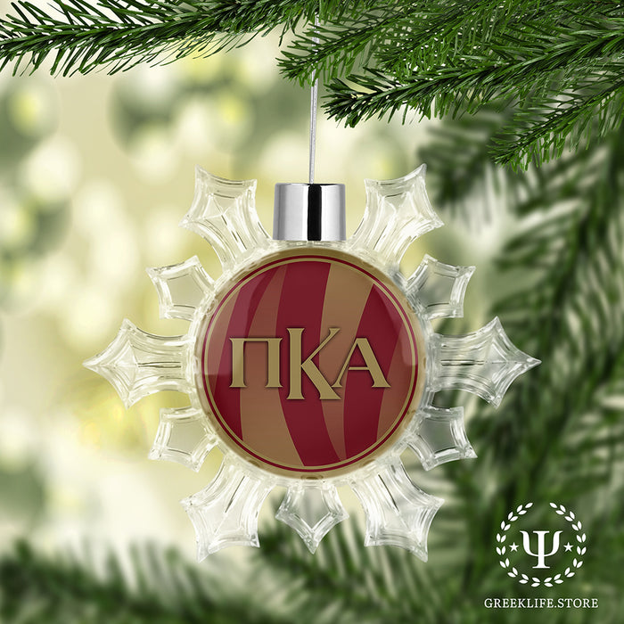 Pi Kappa Alpha Christmas Ornament - Snowflake