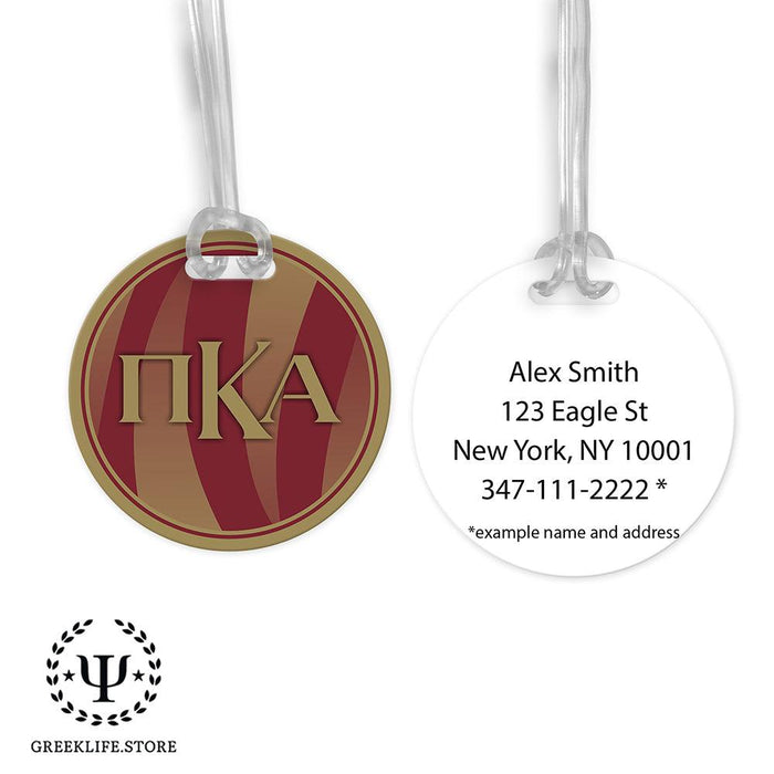 Pi Kappa Alpha Luggage Bag Tag (round)