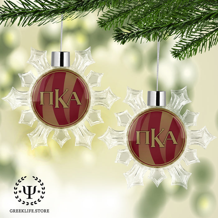 Pi Kappa Alpha Christmas Ornament - Snowflake