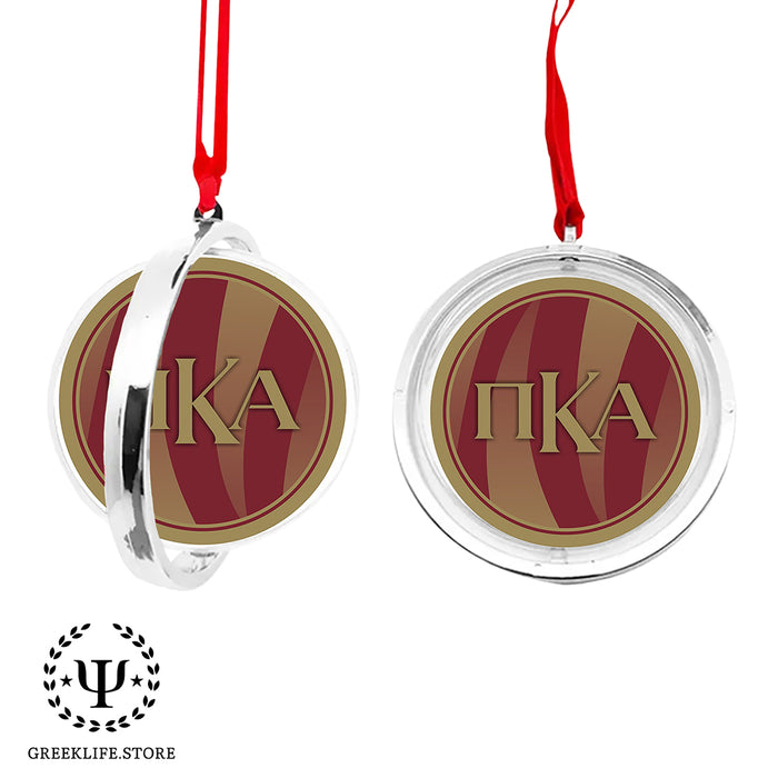 Pi Kappa Alpha Christmas Reversible Flat Round Ornament