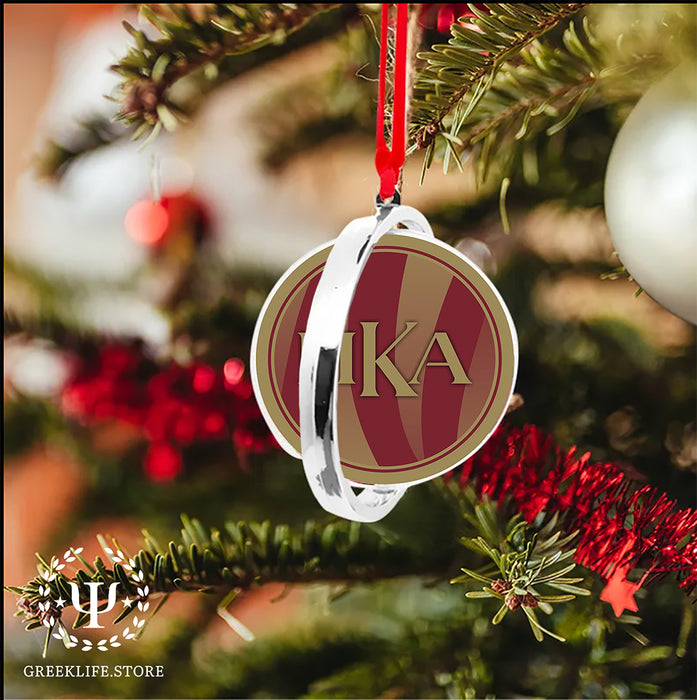 Pi Kappa Alpha Christmas Reversible Flat Round Ornament