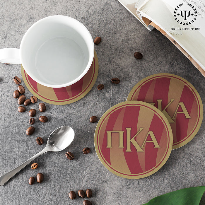 Pi Kappa Alpha Beverage coaster round (Set of 4)