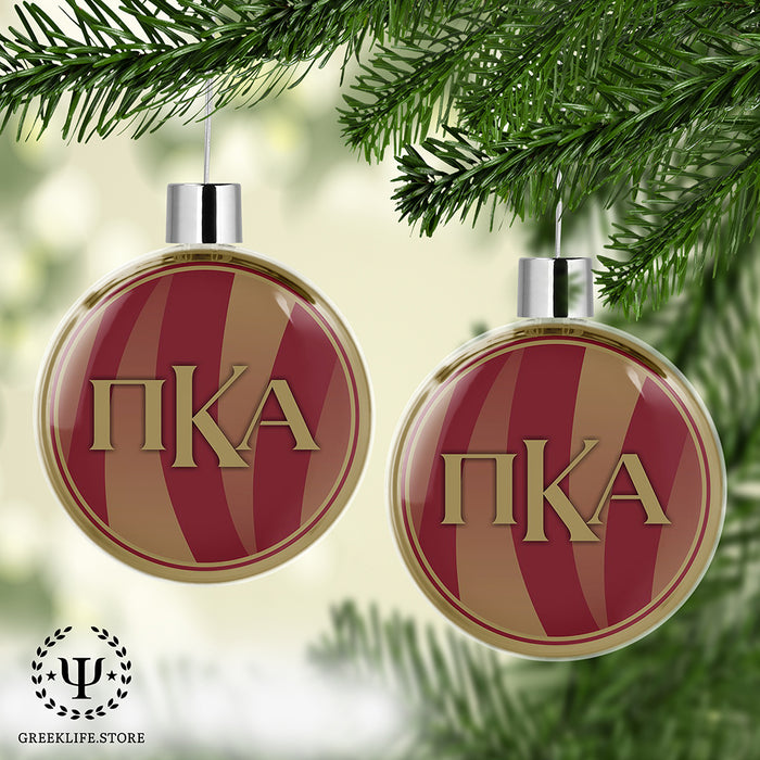 Pi Kappa Alpha Christmas Ornament Flat Round