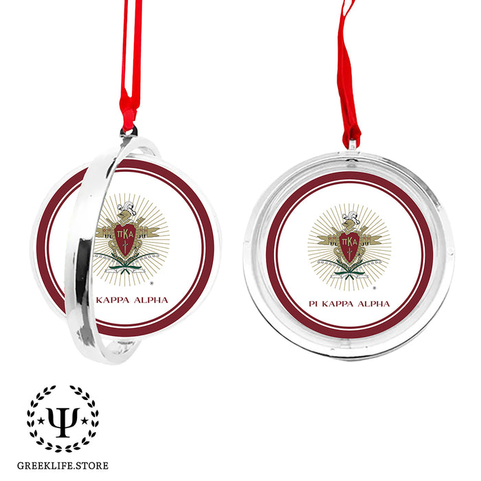Pi Kappa Alpha Christmas Reversible Flat Round Ornament