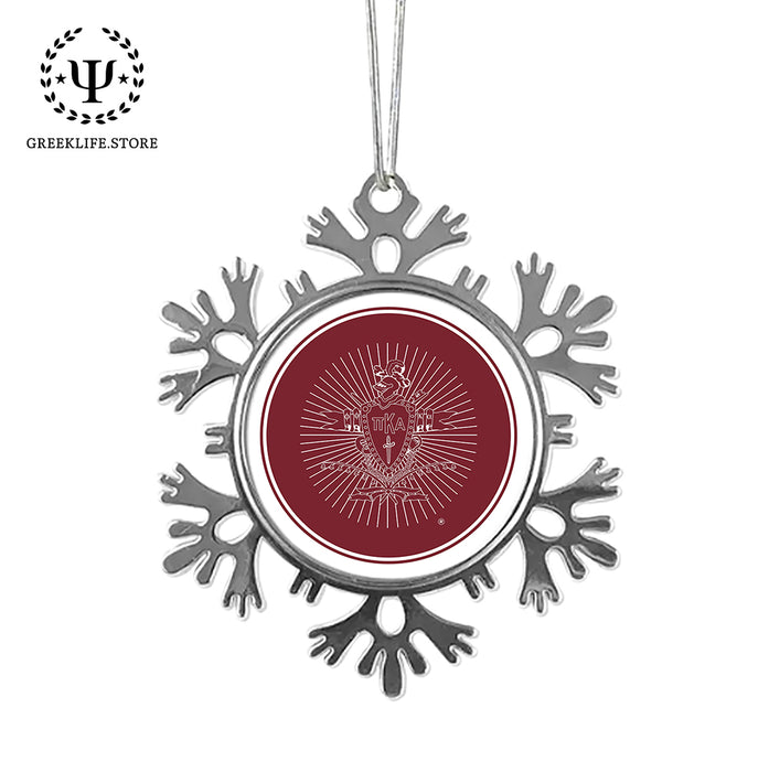 Pi Kappa Alpha Christmas Ornament - Snowflake Metal