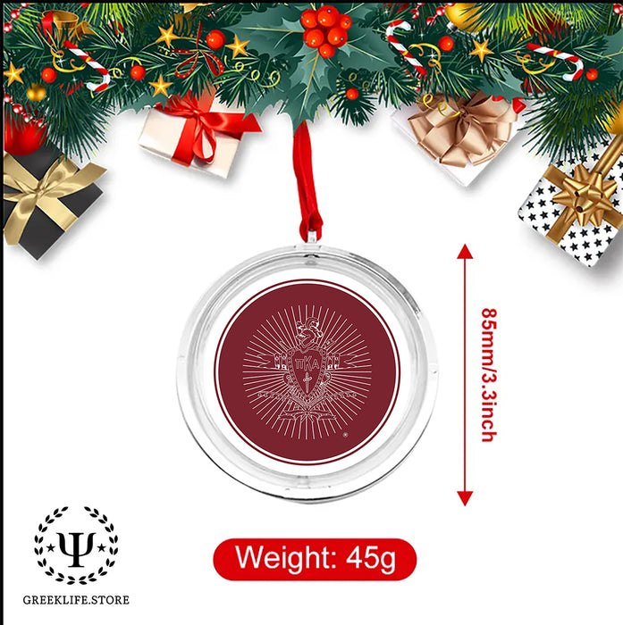Pi Kappa Alpha Christmas Reversible Flat Round Ornament