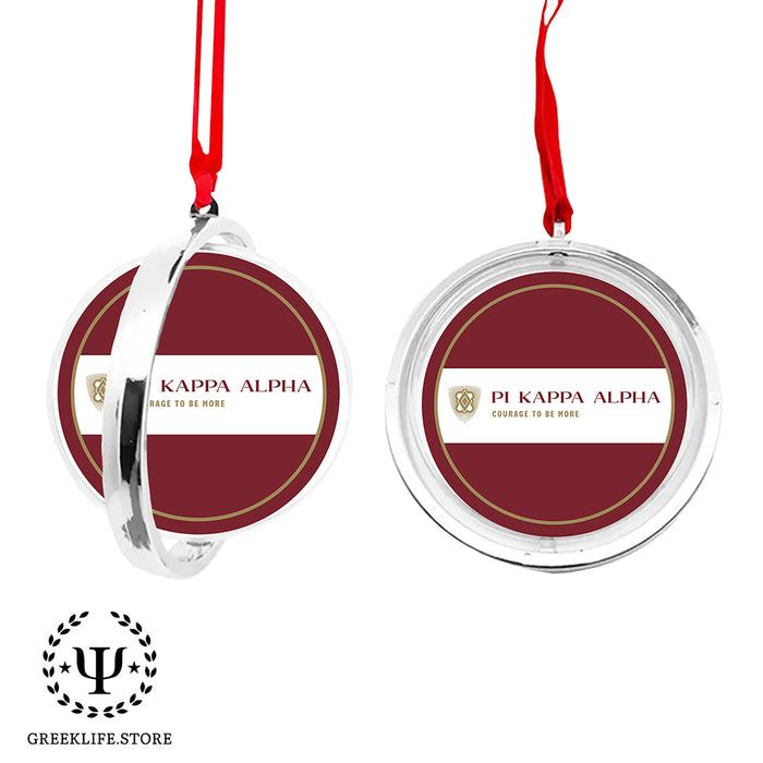 Pi Kappa Alpha Christmas Reversible Flat Round Ornament