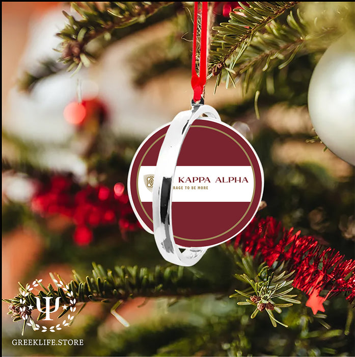 Pi Kappa Alpha Christmas Reversible Flat Round Ornament