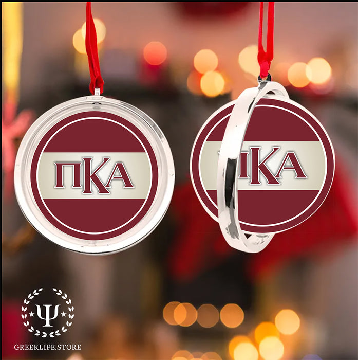 Pi Kappa Alpha Christmas Reversible Flat Round Ornament