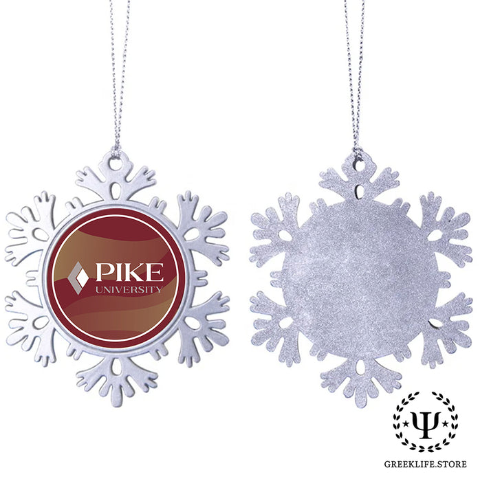 Pi Kappa Alpha Christmas Ornament - Snowflake Metal