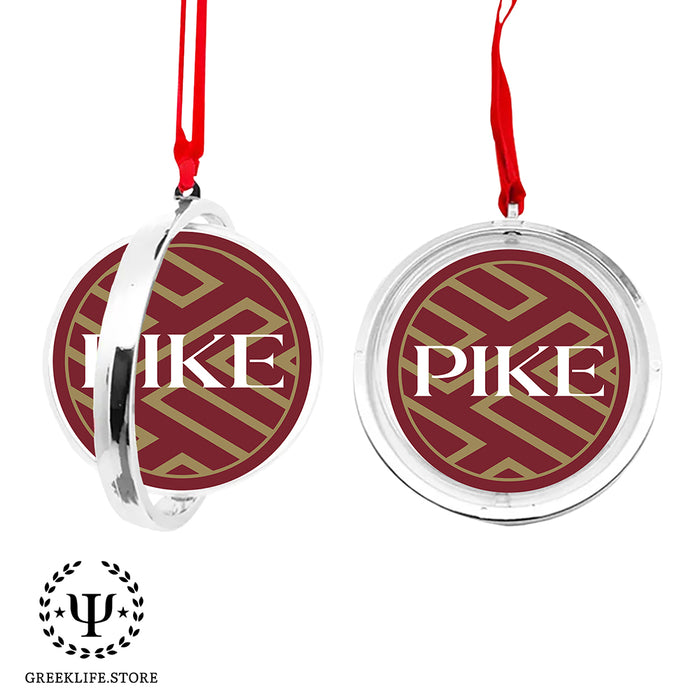 Pi Kappa Alpha Christmas Reversible Flat Round Ornament