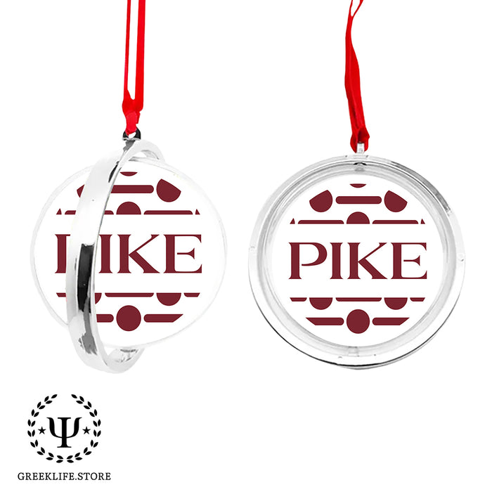 Pi Kappa Alpha Christmas Reversible Flat Round Ornament