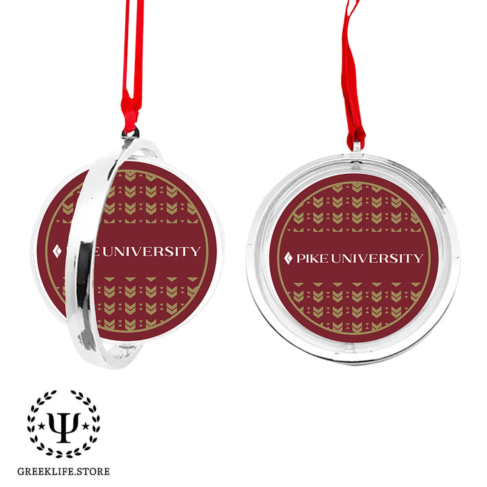 Pi Kappa Alpha Christmas Reversible Flat Round Ornament