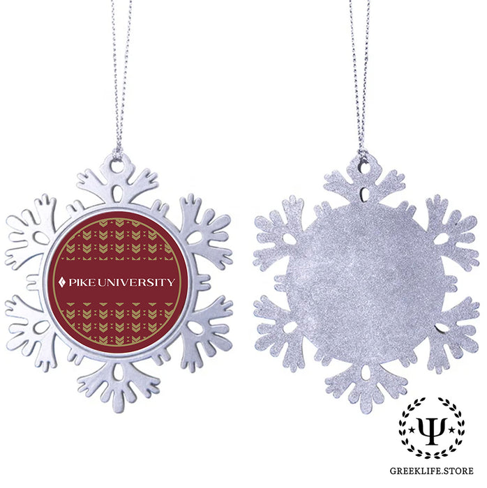 Pi Kappa Alpha Christmas Ornament - Snowflake Metal