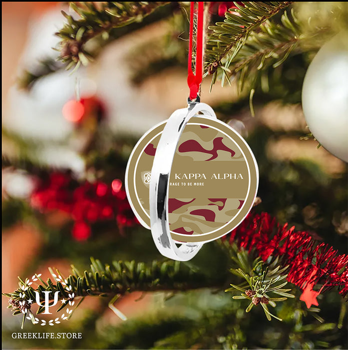 Pi Kappa Alpha Christmas Reversible Flat Round Ornament