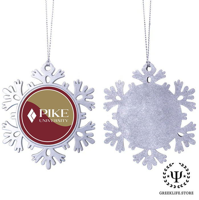 Pi Kappa Alpha Christmas Ornament - Snowflake Metal