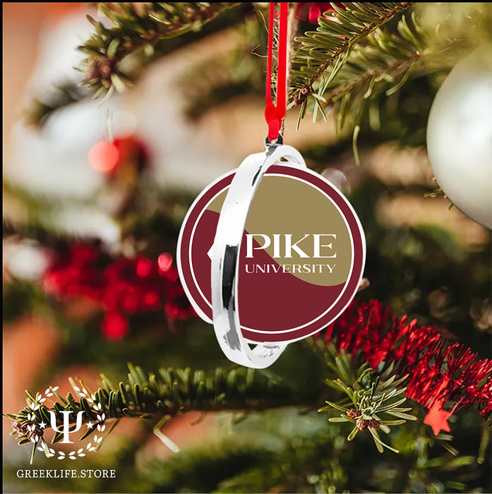 Pi Kappa Alpha Christmas Reversible Flat Round Ornament