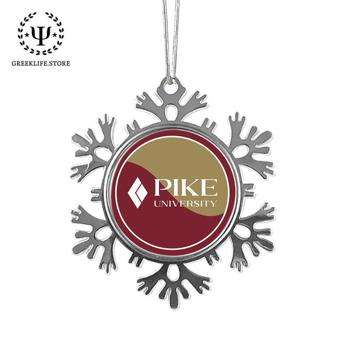 Pi Kappa Alpha Christmas Ornament - Snowflake Metal