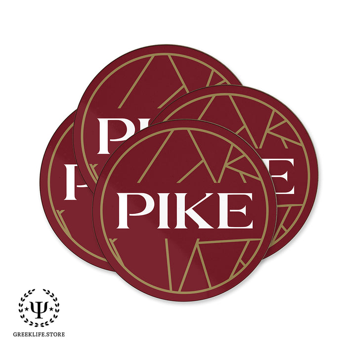 Pi Kappa Alpha Beverage coaster round (Set of 4)