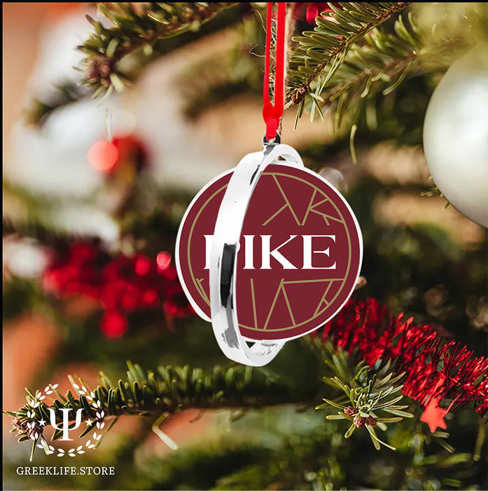 Pi Kappa Alpha Christmas Reversible Flat Round Ornament