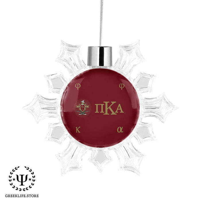 Pi Kappa Alpha Christmas Ornament - Snowflake