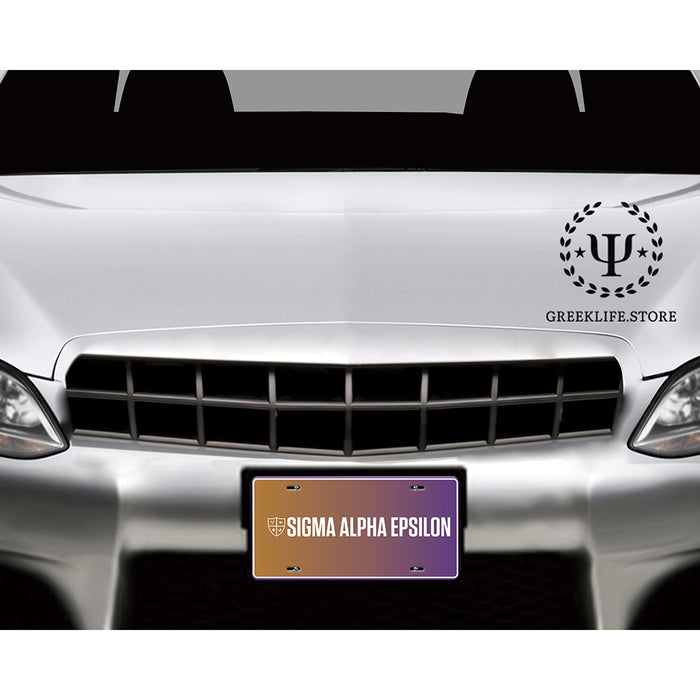 Sigma Alpha Epsilon Decorative License Plate