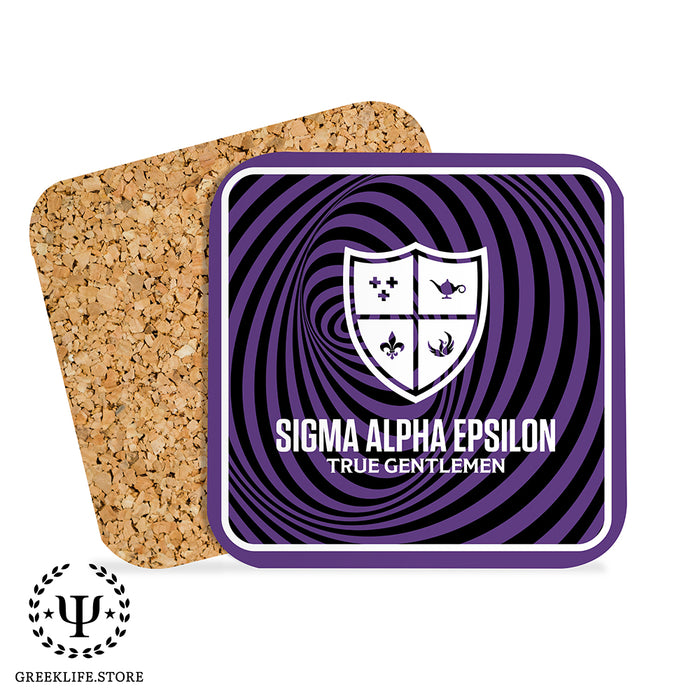 Sigma Alpha Epsilon Beverage Coasters Square (Set of 4)