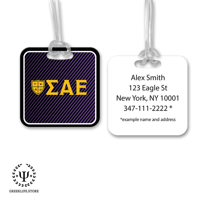 Sigma Alpha Epsilon Luggage Bag Tag (square)