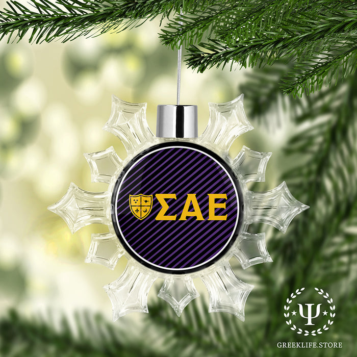 Sigma Alpha Epsilon Christmas Ornament - Snowflake