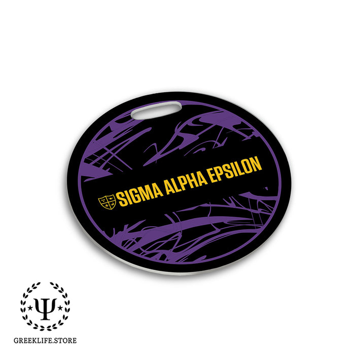 Sigma Alpha Epsilon Luggage Bag Tag (round)