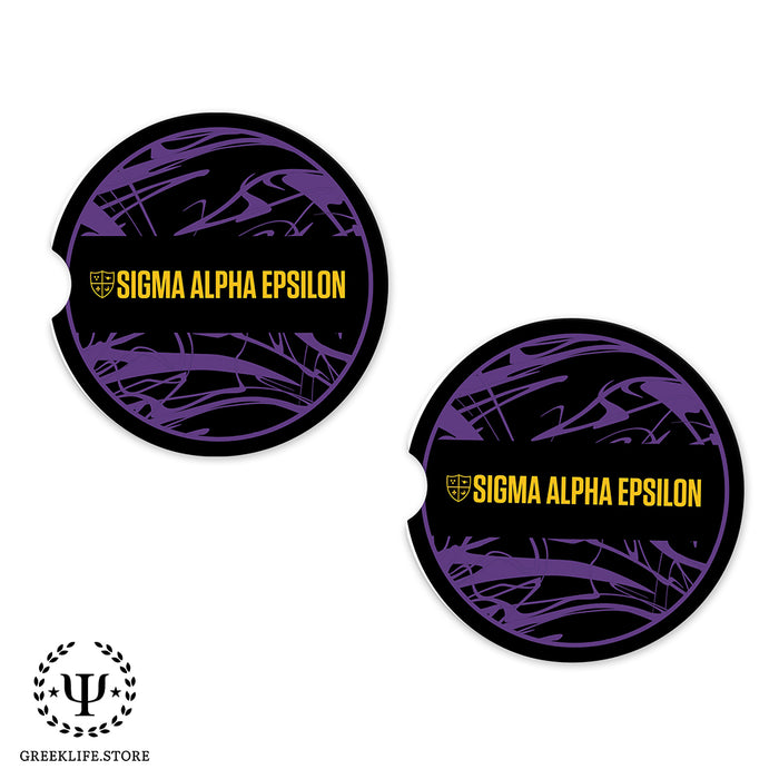 Sigma Alpha Epsilon Car Cup Holder Coaster (Set of 2)