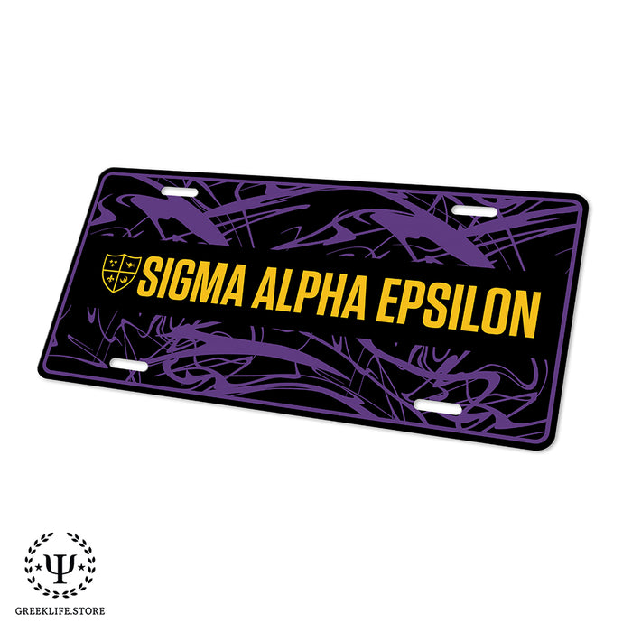 Sigma Alpha Epsilon Decorative License Plate