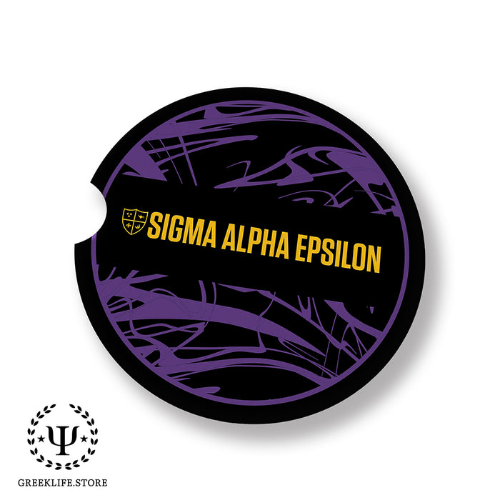 Sigma Alpha Epsilon Car Cup Holder Coaster (Set of 2)
