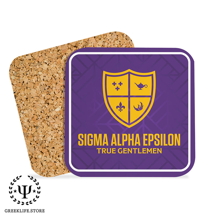 Sigma Alpha Epsilon Beverage Coasters Square (Set of 4)