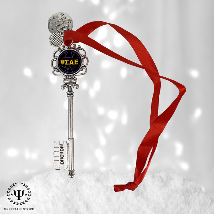 Sigma Alpha Epsilon Christmas Ornament Santa Magic Key