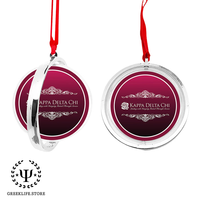 Kappa Delta Chi Christmas Reversible Flat Round Ornament