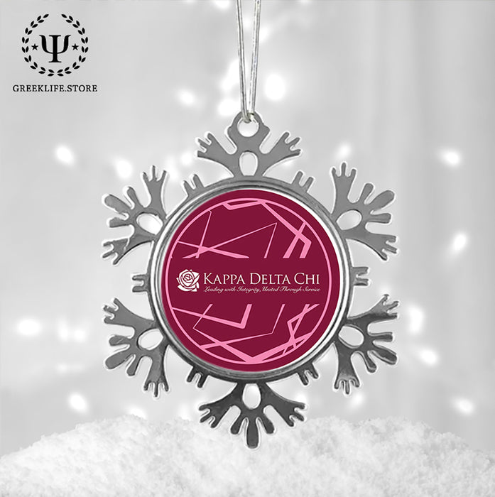 Kappa Delta Chi Christmas Ornament - Snowflake Metal